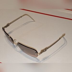 AUTHENTIC SAMA GATE MSL 100% TITANIUM METAL EYEGLASSES FRAME 58-18-130 JAPAN !!!